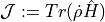 \mathcal{J}:=Tr(\dot{\rho}\hat{H})