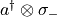 a^{\dagger}\otimes\sigma_{-}
