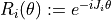 R_{i}(\theta) := e^{-iJ_{i}\theta}