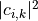 |c_{i,k}|^{2}